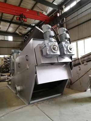 1.47kw Screw Press Sludge Dewatering Machine for Slaughtering Sewage Efficiently