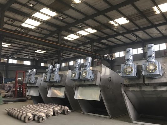 100L/Hour TPDL Volute Screw Sludge Dewatering System for Biological Sludge Treatment