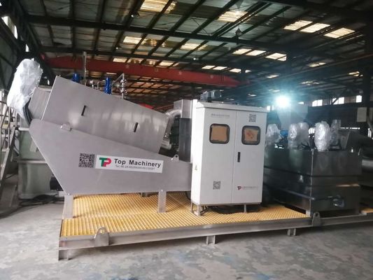 1.47kw Screw Press Sludge Dewatering Machine for Slaughtering Sewage Efficiently