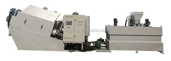 100L/Hour TPDL Volute Screw Sludge Dewatering System for Biological Sludge Treatment