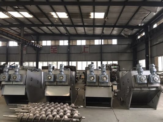 Water Treatment Sludge Separator Supply Dewatering Screw Press From Top