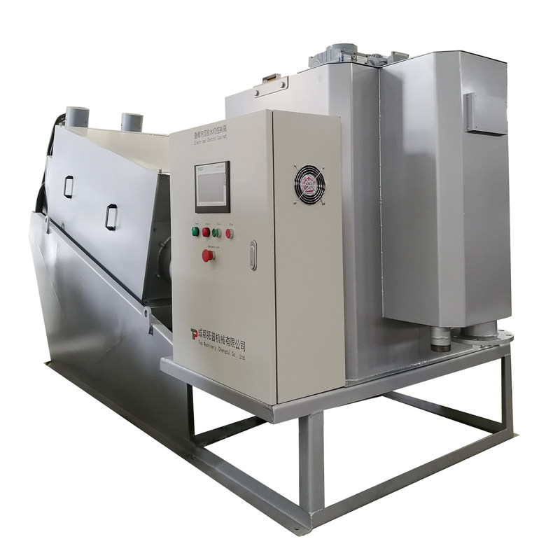 Field Maintenance and Repair Service Stainless Steel Screw Press Sludge Dewatering Machine