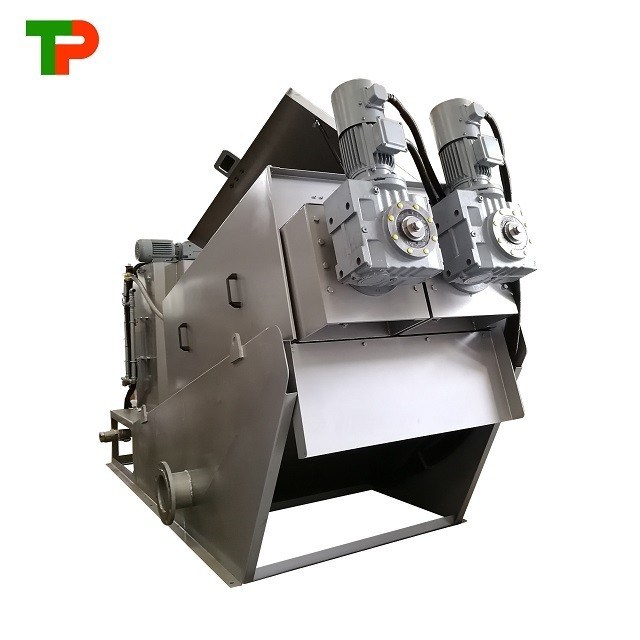 Multi-Plate Screw Press Sludge Dewatering Machine For Oil Water Treatment